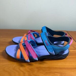 Teva Multicolor Purple Blue Pink Orange Sport Sandals